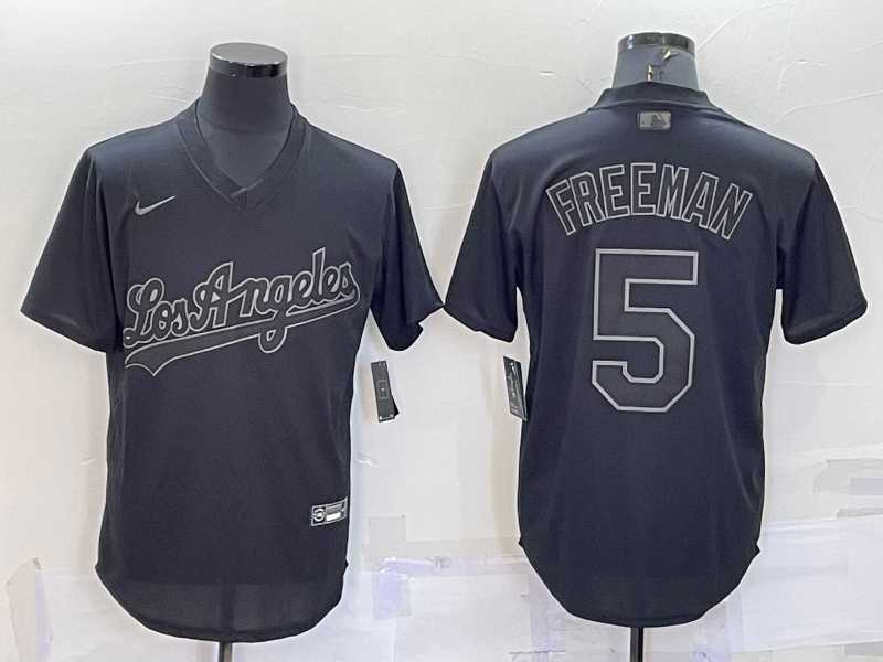 Men's Los Angeles Dodgers #5 Freddie Freeman Black Pullover Turn Back The Clock Stitched Cool Base Jersey,We sell and wholesale Men's Los Angeles Dodgers #5 Freddie Freeman Black Pullover Turn Back The Clock Stitched Cool Base Jersey on line form chian!